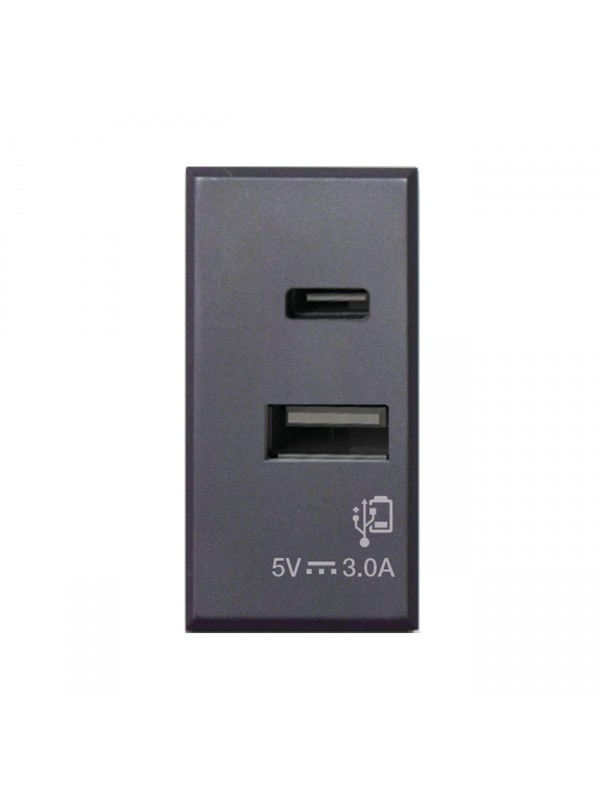 CARICATORE USB TIPOA+C 3A TEKLA 1M