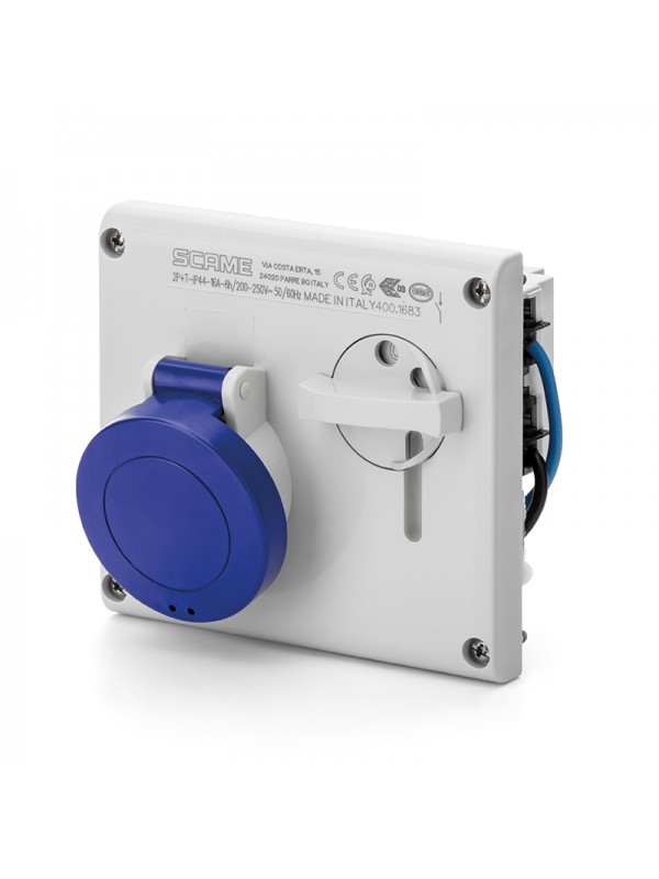 PRESA INCASSO OMNIA2P+T 16A  6H IP44