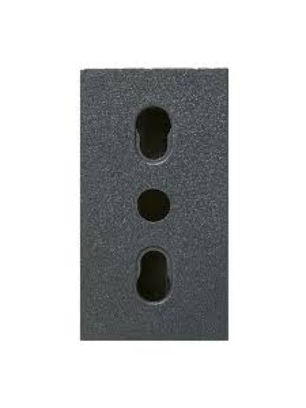 PRESA POLISICUR 2X10/16A+T     NOIR