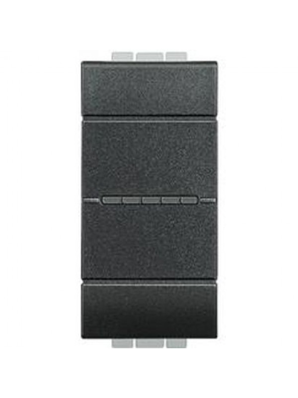 LL - PULSANTE AX 1PNO 10A 1M ANTRACITE