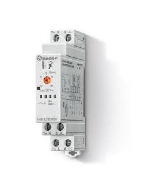 LUCE SCALA MULTIFUNZ. DIN 17,5MM 1NO 20MIN