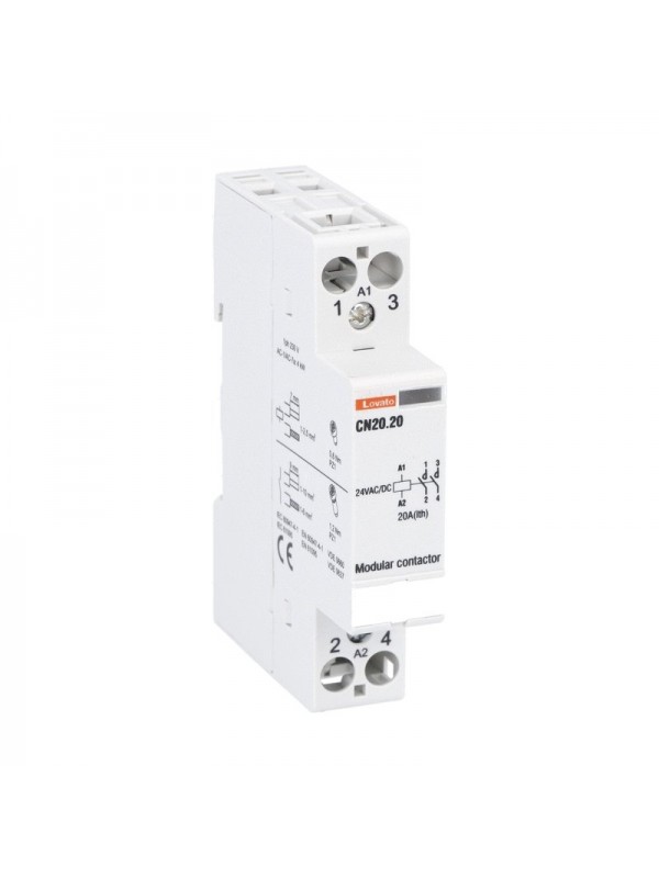 CONTATTORE MOD. 1M 20A AC1 2P 24V