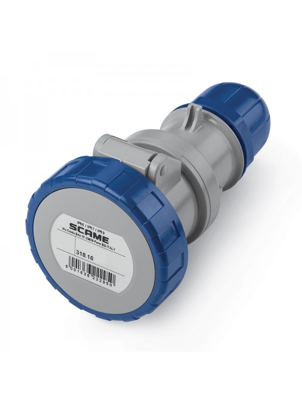 PRESA MOBILE 2P+T IP66/IP67 16A 6H
