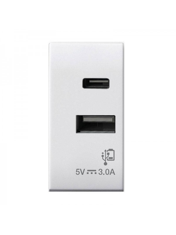 CARICATORE USB TIPOA+C 3A DOMUS 1M